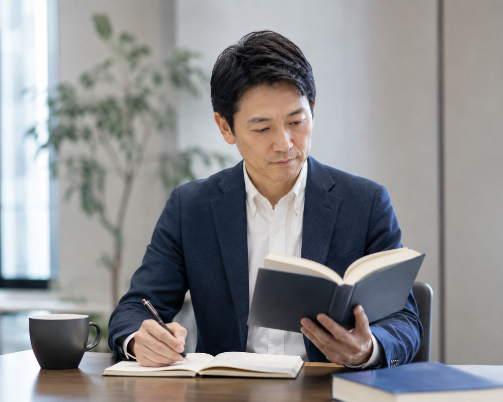 読書や記録で言葉を磨くビジネスパーソン